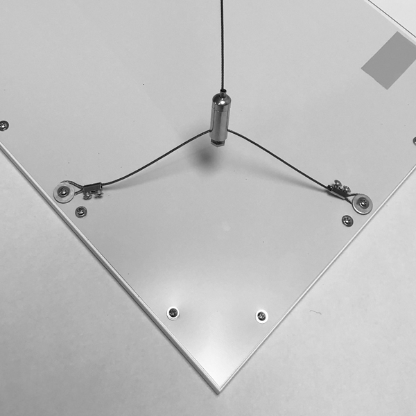 tlb1042_3 LED Bürobeleuchtung MANDY Seilabhängung, Pendelset für MARIA, 2er Set