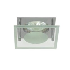 Büroleuchten EINBAU-Downlight Dina , 12V/max. 50W, GU5,3/GX5,3, Chrome, Glas PUNKT-satiniert