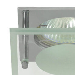 Büroleuchte EINBAU-Downlight Dina , 12V/max. 50W, GU5,3/GX5,3, Chrome, Glas PUNKT-satiniert