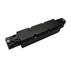 Bürolampen 3 Phasen Längsverbinder mit Mitteleinspeisung 230V, schwarz