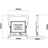 Büroleuchte LED Baustrahler, 50W, SMD LED, 4250lm, 6400K,