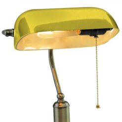 LED Bürolampen Tischleuchte, BANKERS, E27, max. 60W, Gelb