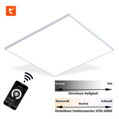 LED Panel 62, Tuya Smart, WiFi, dimmbar, Smartphone-App