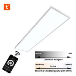 LED Panel 120, Tuya Smart, WiFi, dimmbar, Smartphone-App